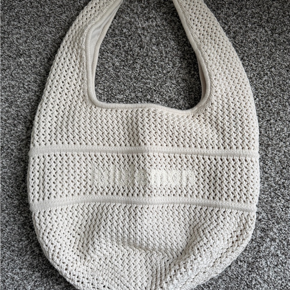Lululemon Cotton Crochet Shoulder Bag – Ivory
